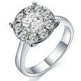 thumbnail image 3 of Luxurious Engagement ring 0.83 Carat Princess Cut Diamond on 10k White Gold, 3 of 4