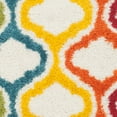 thumbnail image 3 of SAFAVIEH Eirann Geometric Quatrefoil Kids Shag Area Rug, Ivory/Multi, 3' x 5', 3 of 5