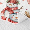 thumbnail image 5 of Manfei Kawaii Xmas Pink Christmas Twin Quilt Set,Winter Holiday Twin Coverlet Set,2 Pieces,1 Bedspread and 1 Pillowcase, 5 of 7