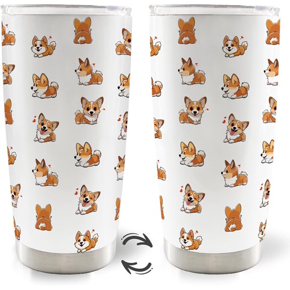 I Work Hard So My Dog Can Have A Better Life Dog Mom Dad 20oz Travel Coffee Mug Tumbler, Dog Gifts for Dog Lovers, Dog Paw Print Water Stainless Steel Tumbler with Lid and Straw Drinkware