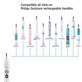 thumbnail image 2 of SonicPRO Kids (8x) Compact Replacement Brush Heads with Covers, Compatible with Kids Philips Sonicare Hx6032/94, HX6311/07, HX6311/02-8 Pack SonicPRO made by Great Value Tech SonicPRO NA, 2 of 7