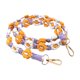 thumbnail image 1 of Cordón para teléfono móvil tejido con flores, correa para bolso cruzado, llavero de macramé Estilo B, 1 of 9