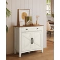 thumbnail image 4 of VASAGLE Buffet Cabinet, Coffee Bar Cabinet with a Drawer, Adjustable Shelf, Sideboard Storage with Cable Hole, Drawer Divider, Rustic White and Honey Brown, 4 of 13