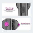 thumbnail image 2 of yeacher Compact 40W Handheld Steam Iron with 90° Rotating Handle, 60ml Tank, 20s Preheat, Dual Dry & Steam Function, Foldable Design for Home & Dorm Use, Gray-Purple, 110V US Plug, 2 of 6