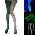 thumbnail image 2 of Milue Tights Tights Glow in the Dark Fishnet Stockings Leggings Glowing Fishnet Socks, 2 of 20