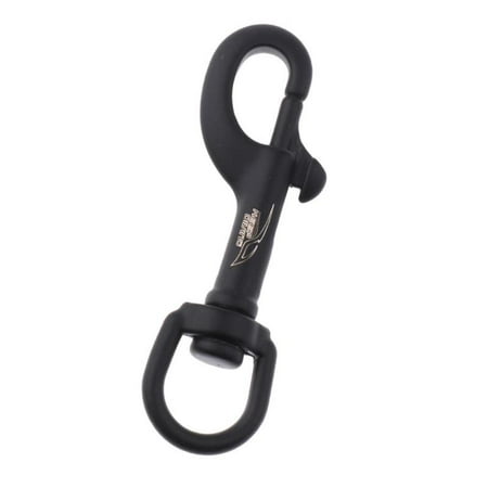 

Scuba Dive Diving 75mm 90mm 316 Stainless Steel Hook Swivel Eye Bolt Snap Buckle Metal Clip Black - Black 75mm