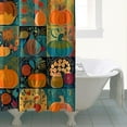 thumbnail image 4 of Fall Maple Leaves Pumpkins Shower Curtain,Reusable Bathtub Curtains with Hooks Basic Polyester Fabric Curtains for Thanksgiving Day Fall Party Home Decor, 4 of 5