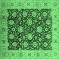 thumbnail image 1 of Ahgly Company Indoor Square Oriental Emerald Green Traditional Area Rugs, 6' Square, 1 of 4