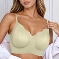 thumbnail image 2 of Brasier Mujer Sujetador sin Costuras y sin Aros para Mujer, sin Derrames Laterales, Push up, Suave, Cómodo, sin Relleno, Bralette de Talla Grande, Transpirable, Ropa Interior de Soporte Extra Grande, 2 of 4