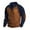 Brown, variant on BADHUB Men's Corduroy Sweatshirts Pullover Casual Long Sleeve Stand Collar Pullover Top 1/4 Button Elbow Patch Retro Sweatshirts Holiday Deals S-3XL