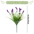 thumbnail image 3 of Artificial Plants Outdoor for Spring Summer Decoration, Bundles Fake Monkey Grass with Flowers UV Resistant Realistic Greenery Shrubs for Outside Yard Hanging Planter Window Garden, 3 of 7