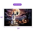 thumbnail image 5 of Spooky Halloween Night Witch Great Pyrenees Glowing Pumpkins Doormat Pyr Dog Lover Indoor Outdoor Welcome Mat - 12015, 5 of 5