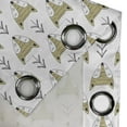thumbnail image 5 of Ambesonne Cartoon Grommet Curtain, Sleeping Foxes, 50" x 54", Beige Black and White, 5 of 6