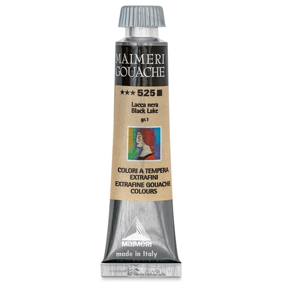 Maimeri Artist Gouache - Black Lake, 20 ml tube