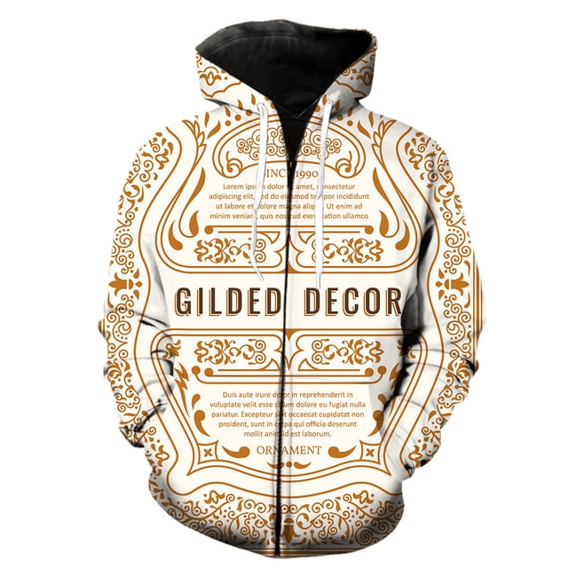 Sudadera con capucha y cremallera para hombre, estilo europeo y americano, con estampado 3D, de manga larga, unisex, para primavera y adolescentes