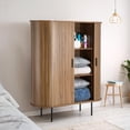 thumbnail image 1 of Clóset Mueble para Ropa Organizador Multiusos Madera Color Maple Kingshouse Cómoda Auxiliar Recámara, 1 of 9