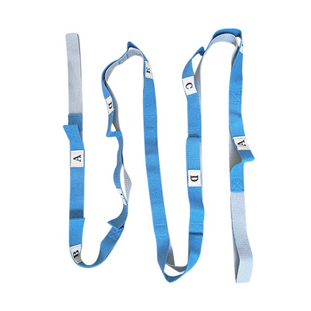 CSChome Yoga Strap Yoga Stretching Strap Multi-Loop Wear-resistant Non-Elastic Physical Therapy Stretch Band Leg Stretch Strap