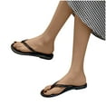 thumbnail image 4 of Anuirheih Slip on Sandals Women,Women's Knitting Comfortable Slippers Clip Toe Casual Sandals Flat Bottom Flip Flop(Black), 4 of 6