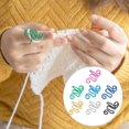 thumbnail image 6 of 7pcs Crochet Rings Adjustable Yarn Tension Rings Handmade Crochet Tension Ring for Finger Knitting Yarn Tension Control Ring, 6 of 7