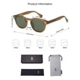 thumbnail image 5 of Gafas de sol SOJOS Retro Round SJ2251 UV400 Verde oliva/Verde oscuro, 5 of 5