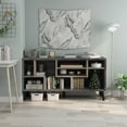 thumbnail image 5 of Furniture of America Nahmene Mid-Century Wood 7-Shelf TV Stand in Gray, 5 of 8