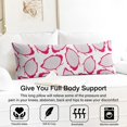 thumbnail image 3 of Pitaya Dragon Fruit Print Body Pillow Cover 20x54 - Soft Breathable Full Body Pillow Case with Invisible Zipper, Exotic Tropical Pink White Red Aesthetic Pattern Design for Maternity, 3 of 5