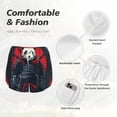 thumbnail image 4 of Balery Red Black Eastern Panda Warrior Pantalones cortos deportivos para mujer con forro y dos bolsillos, elásticos, para entrenamiento, gimnasio, yoga-Small, 4 of 7