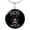 Luxury Necklace (Gold), variant on Raider Football Pirate Skull Circle Necklace Stainless Steel 24 Inch Chain Silver Tone or Gold Tone