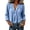 Blue, variant on Bovxnpu Women Long Sleeve Button Down Shirts Cotton Linen Dressy Casual Blouses Women's Fall Cotton Linen V Neck Long Sleeve Vintage Casual Shirt Tops