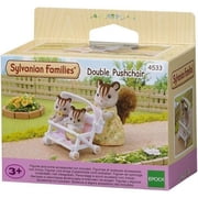 Sylvanian Families Double Pushchair Doll Strollers Pink