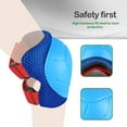 thumbnail image 5 of QUANFENG QF Knee Pads 6 Pieces Kids Knee and Elbow Pads Wrist Guards for Roller Skates Cycling (Blue and Red), 5 of 7