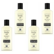 Neutrogena Body Oil with Light Sesame Formula, 1.0 oz (Pack of 4)