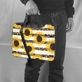 thumbnail image 6 of ZICANCN Laptop Case 15.6 inch, Yellow Sunflowers Leopard Print Work Shoulder Messenger Business Bag for Women and Men, 6 of 7