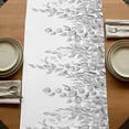 thumbnail image 5 of Table Runners 70 Inches Long Dress Scarves, Eucalyptus Leaves Farmhouse Coffee/Dining/Kitchen Table Decor, Holiday Table Runner, Grey Summer Botanical Weeping 13x70 Inch, 5 of 9