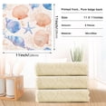 thumbnail image 3 of 6 Pieces of Kitchen Towels Ultra Soft Absorbent Quick Drying Dish Cloths 11×11inch Nautical Beach Marine Art, 3 of 9