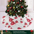 thumbnail image 6 of FMSHPON Valentine's Day Balloon Hearts Xmas Christmas Tree Skirt Stand Mat for Holiday Party Decoration Indoor Outdoor 48 inches, 6 of 6