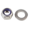 thumbnail image 2 of Forgefix Hexagonal Nuts With Nylon Inserts, S/s, 2 of 3