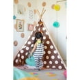 thumbnail image 2 of Modern Home  Children's Canvas Tepee Set with Travel Case brown dots, 2 of 2