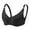 Black, variant on Gymayou Women Wireless Thin Floral Lace Minimizer Bra Breathable Full Coverage Adjustable Straps Anti-Sagging Bras Beige 34