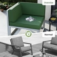 thumbnail image 4 of ELPOSUN Aluminum Patio Furniture Set,7 Piece Modern Outdoor Furniture with 5 inch Cushion, Metal Patio Sectional Conversation Sets for Deck, Backyard, Porch(Green), 4 of 8