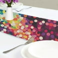 thumbnail image 4 of Yayeee Table Runner 70 inches Long Home Kitchen Dinning Party Decoration, Green Colorful Circles, 4 of 7
