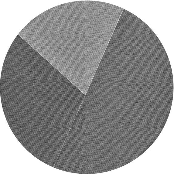 Ahgly Company Machine Washable Indoor Round Transitional Grey Gray Area Rugs, 7' Round