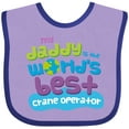 thumbnail image 3 of Inktastic Worlds Best Crane Operator Daddy Boys or Girls Baby Bib, 3 of 4