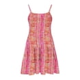 thumbnail image 5 of Nmnitkp Girl Dresses Cute Summer Sundress Boho Strap Casual Sleeveless Tiered Cami Dresses Pink,7 Years, 5 of 7