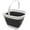 White/Black, variant on SAMMART 10L (2.64 gallon) Collapsible Rectangular Handy Basket/Bucket
