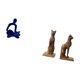 thumbnail image 5 of Figura de pensador abstracto,Estatua de pensador abstracto,decoración para el hogar,Figura de mesa,Estatua de gato sujetalibros para oficina,decoración del hogar,Escultura Sujetalibros, 5 of 8