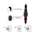thumbnail image 3 of 25KN Locking Carabiner Clip, Heavy Duty Carabiner for Rock Climbing, Rappelling, Rescue and Outdoor Use, Black, 2 Pack, 3 of 6