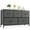 Gray, variant on CONCETTA 5 Drawer Dresser for Bedroom, Tall Chest Organizer with Fabric Bins, Steel Frame, Black