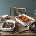 thumbnail image 3 of Staub Ceramic 2-pc Rectangular Baking Dish Set - White, 3 of 5