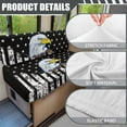 thumbnail image 6 of XYZCANDO American Flag Eagle RV Dinette Cushion Covers Washable Sofa Slip Covers for 2 Seat Cushion Couch Stretchable Travel Trailer Accessories Loveseat Sofa Chair Cover Furniture Protector Black, 6 of 7